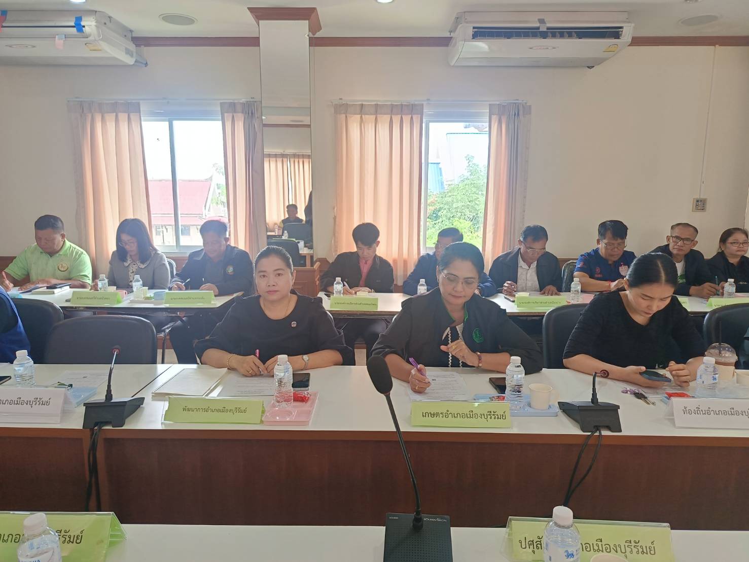 CDD MUEANG : GROWTH TEAM MUEANG BURIRAM 📢จังหวัดบุรีรัมย์ - พช.เมืองบุรีรัมย์  ร่วมประชุมคณะกรรมการบริหารงานอำเภอแบบบูรณาการ (ก.บ.อ.) อำเภอเมืองบุรีรัมย์ หัวหน้าส่วนราชการ กำนัน ผู้ใหญ่บ้านเดือนกันยายน 2569